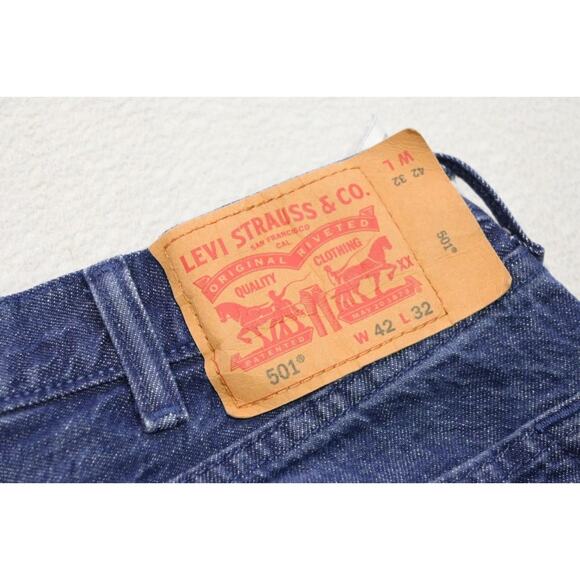 Vintage Levis 501 White Oak Cone Denim XX Straight Button Fly Jeans Mens 40 x 30 - Picture 1 of 11